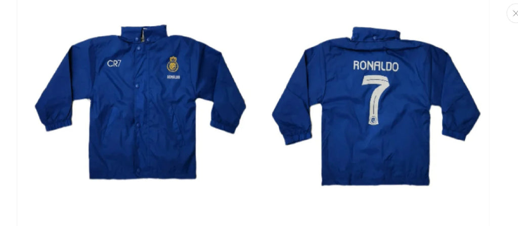 Детска Ветровка на Ламин Ямал 19 Яке Барселона с качулка Роналдо, Мбапе