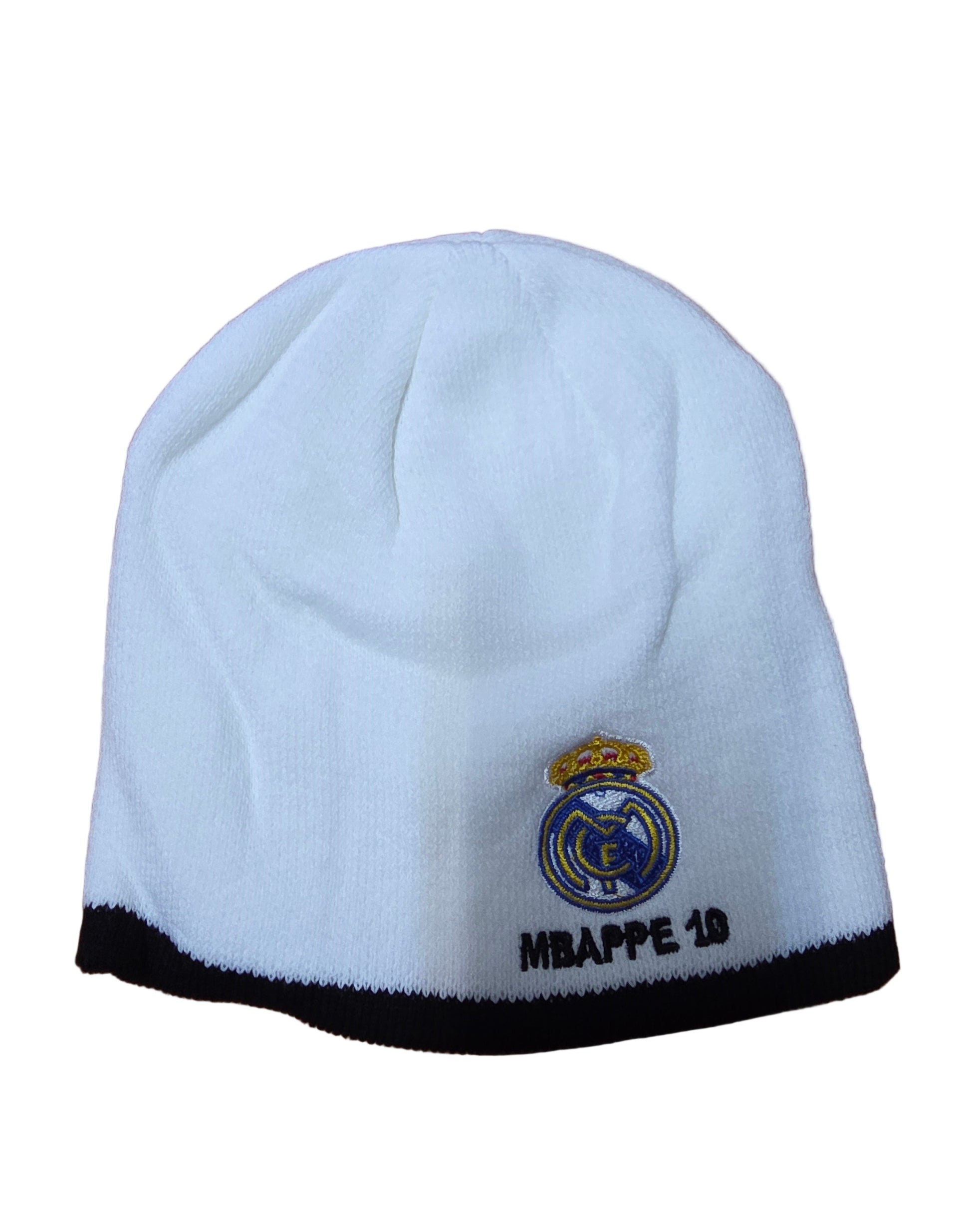 Спортна зимна Шапка Мбапе 10 сезон 25/26 Real Madrid Бяла