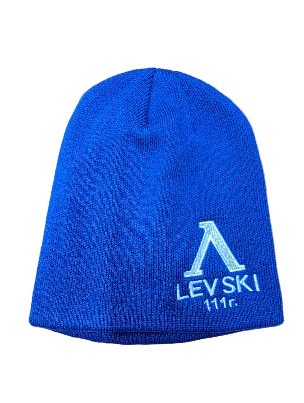 Левски с Венец Спортна шапка Зимна, Футбoлна на Левски Син цвят с Бродерия