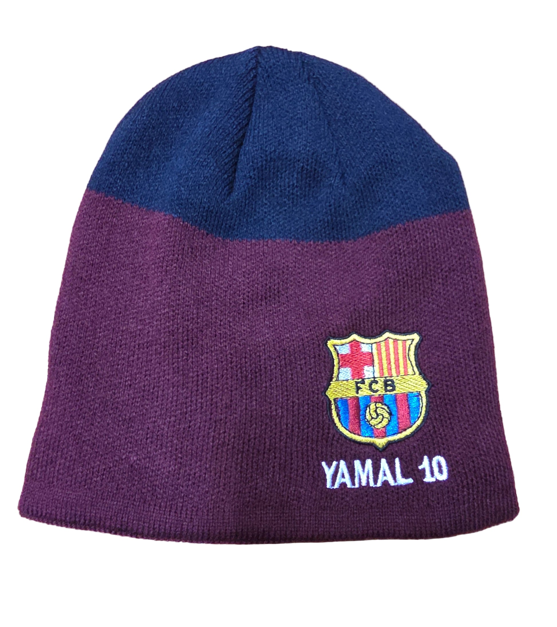 Спортна зимна Шапка Ламин Ямал 10 сезон 25/26 Барселона тъмно синя